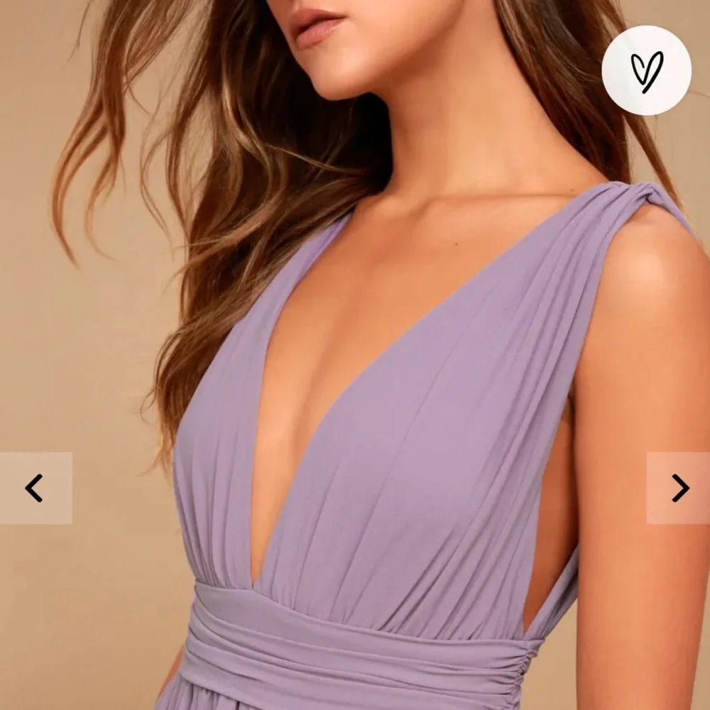 Look like a goddess! flowy Maxi Purple Gown - Picture 2 of 7